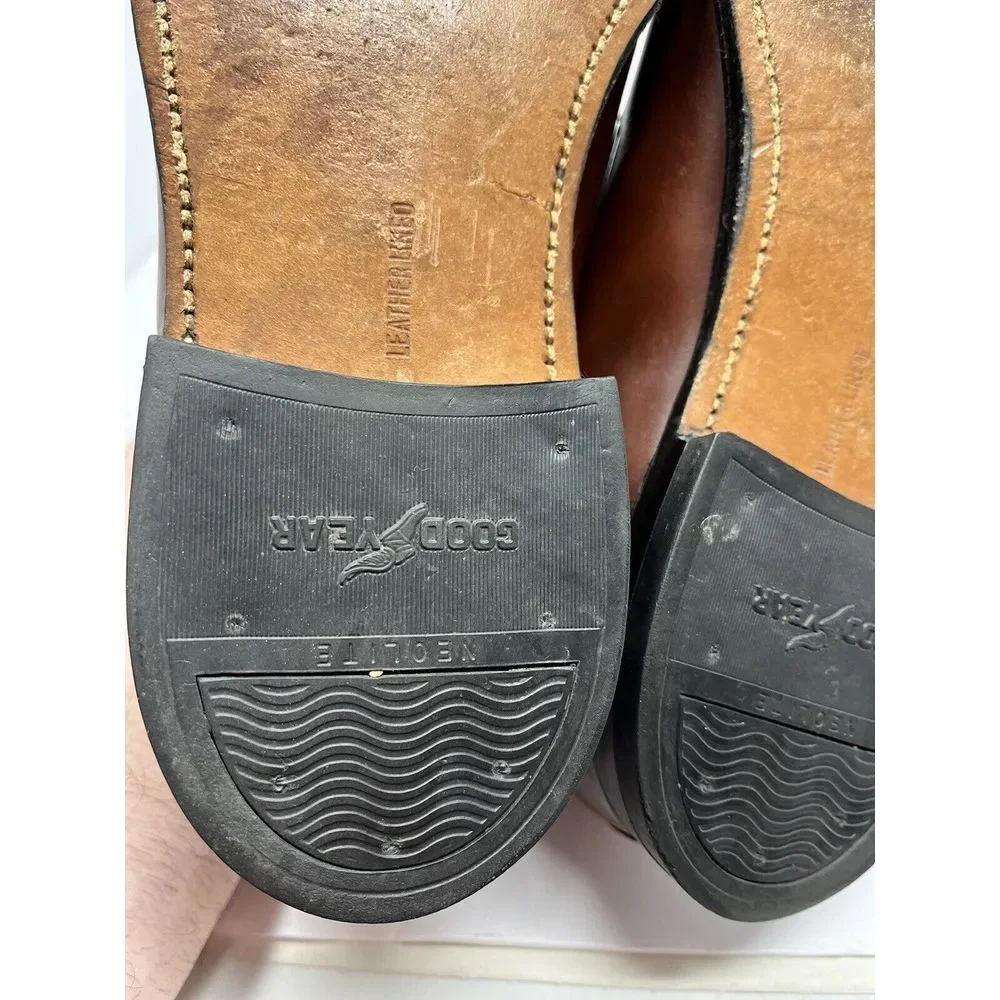 Haig and‎ Dunn Ltd Vintage Brown Leather Almond Toe Men's Dress Shoe Size 11M